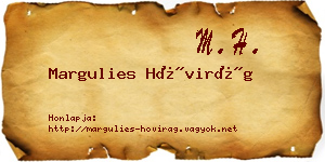 Margulies Hóvirág névjegykártya